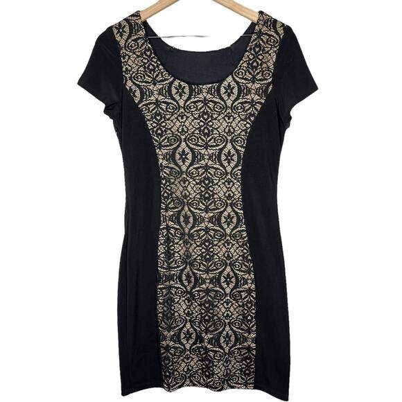 Frank Lyman Black Lace Cutout Dress size 8 - Picture 2 of 4